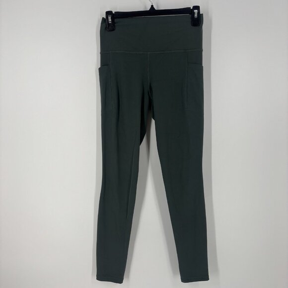 Athleta Salutation Stash Pocket II Tight Women’s Small Green Athletic High Waist - Picture 1 of 11